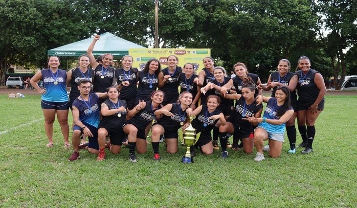 Equipe de MS vence seis jogos e é campeã invicta do regional de flag football