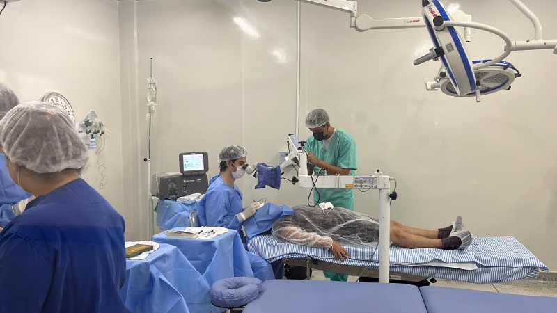 Pacientes de Bataguassu passam por cirurgias de catarata através do programa Opera MS, ação do Governo do Estado