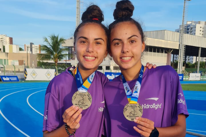 “Gêmeas Corredoras” conquistam medalha de ouro e vaga para os Jogos Escolares Mundiais